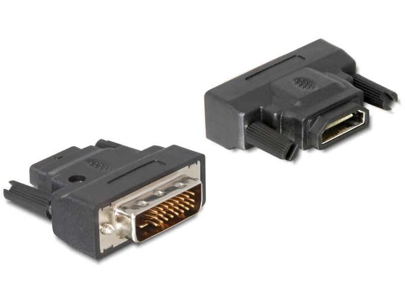 Delock Adapter DVI-25pin m - HDMI f mit LED