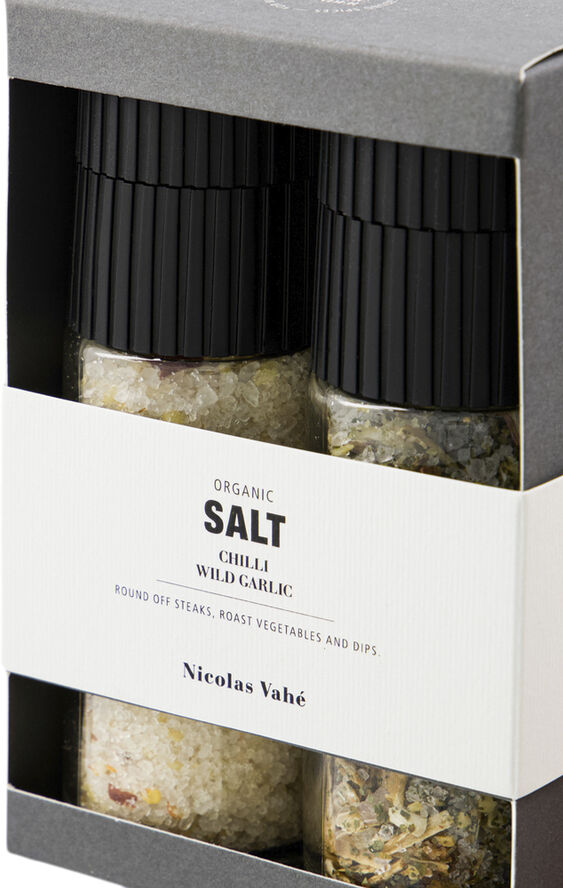 Nicolas Vahé Gaveæske, Nicolas Vahé Organic Chilli salt & Wild garlic