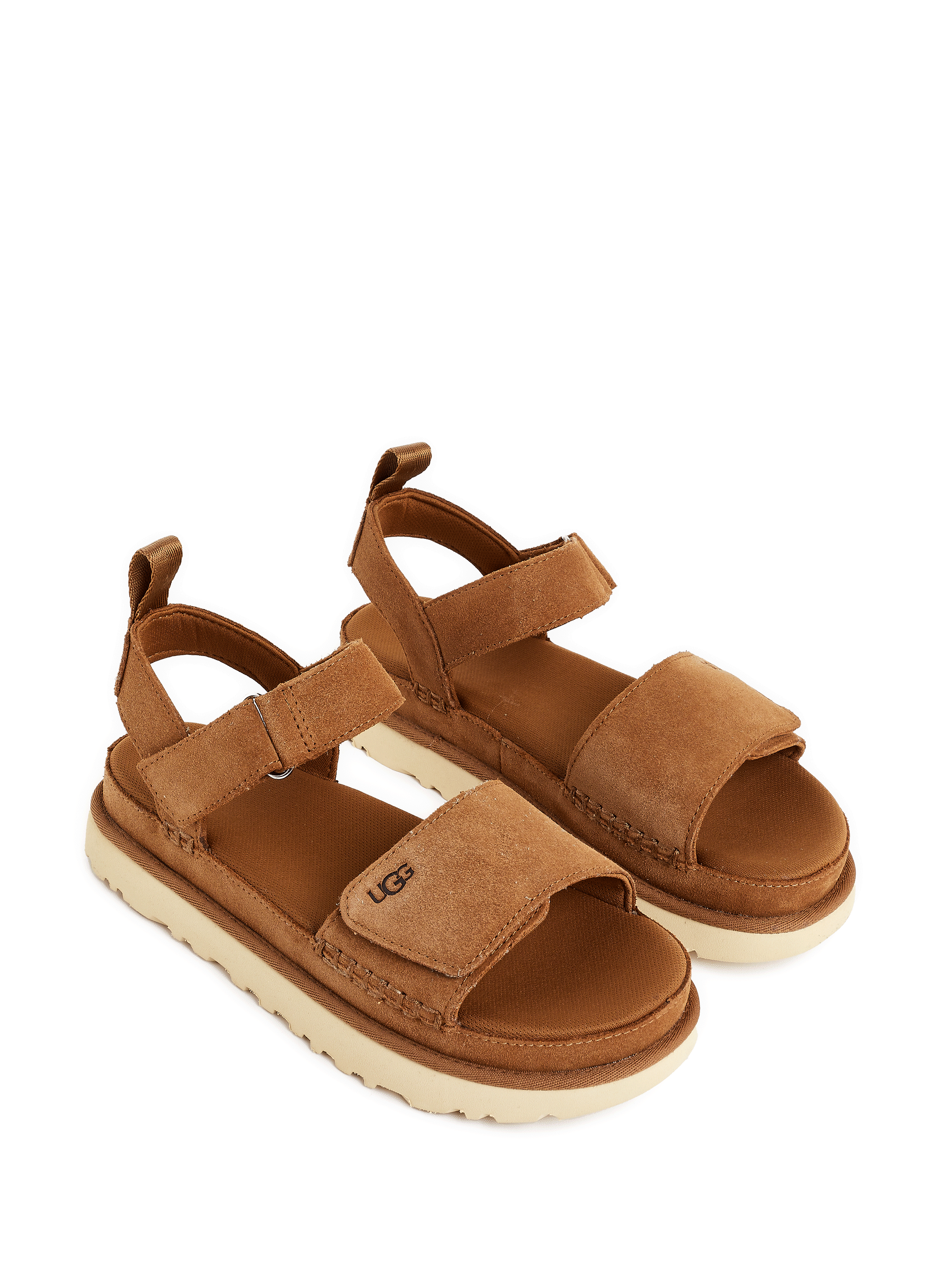 GOLDENSTAR - Sandales compensées en cuir | Beige