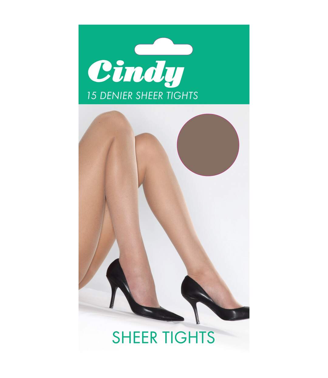 Cindy - Collants satinés 15 deniers (1 paire) - Femme (Vison) - UTLW111