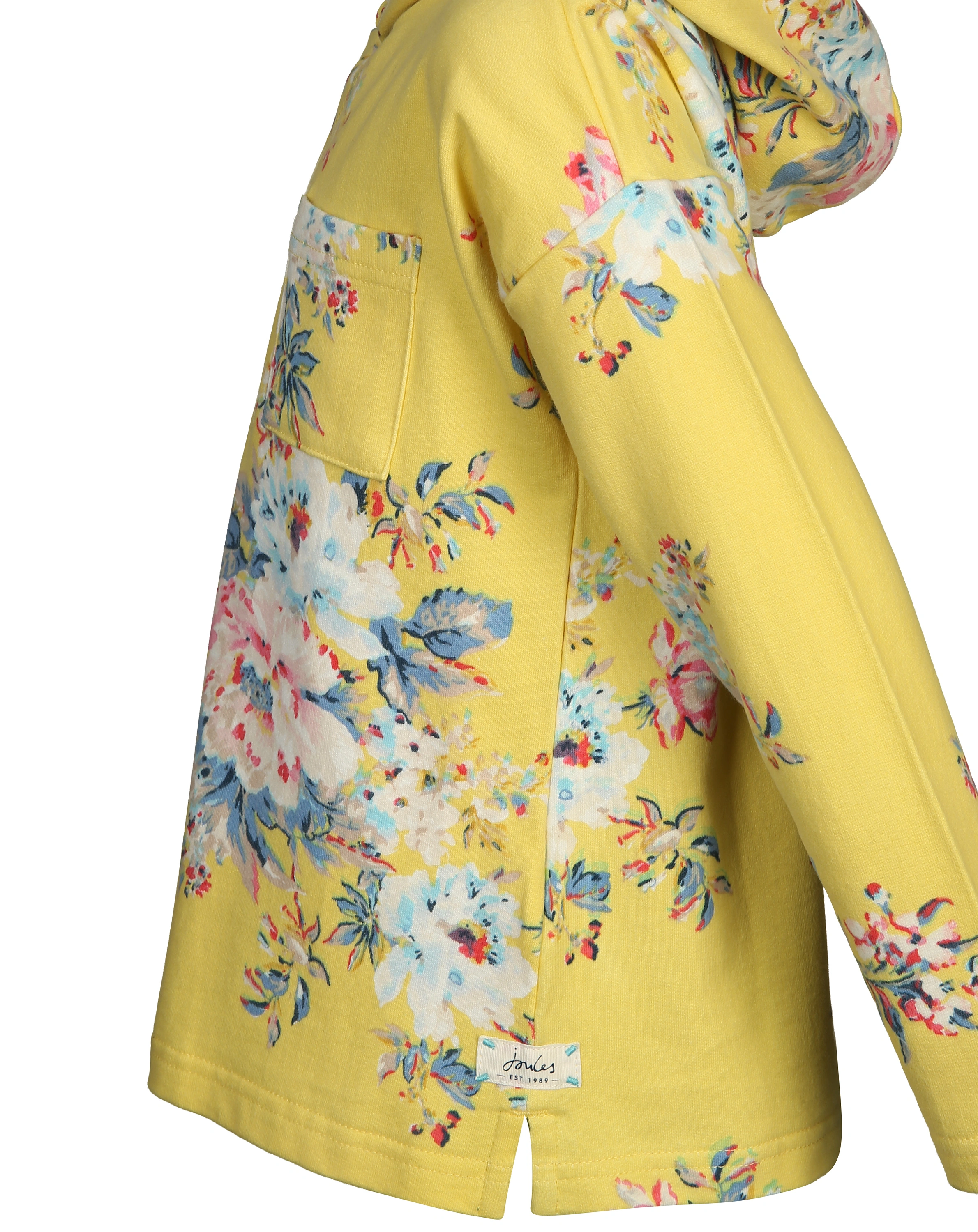 Kapuzenpullover ABBIE - FLORAL in gelb