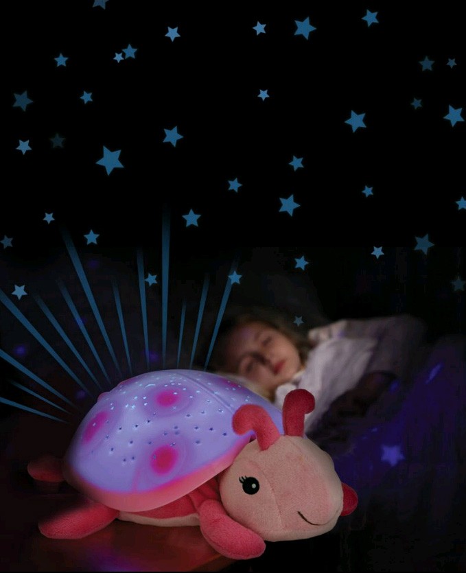 Cloud B - Original Mariehøne Natlampe - Twilight Ladybug, pink