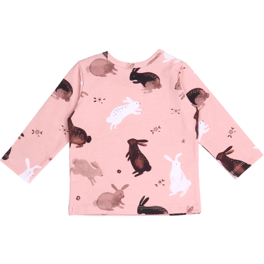 Walkiddy Shirt Happy Rabbits altrosa
