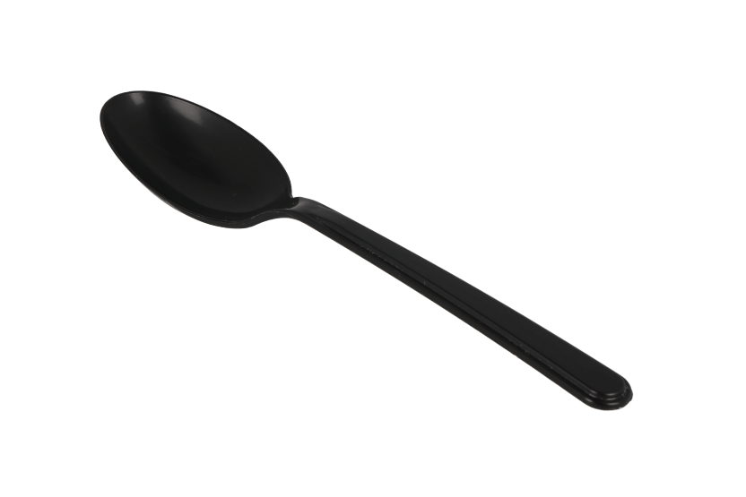 Herbruikbare lepel 180mm pp zwart