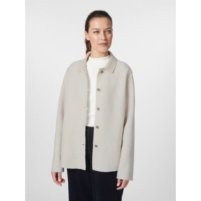 Damen-Wolljacke, Naturweiß