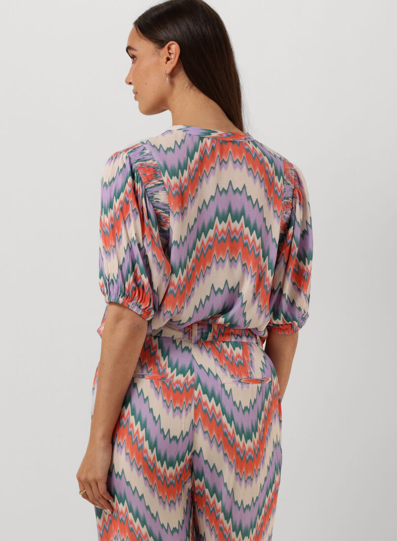 FREEBIRD paarse freebird blouse wv-aop-crinkle-vis-23-1.0