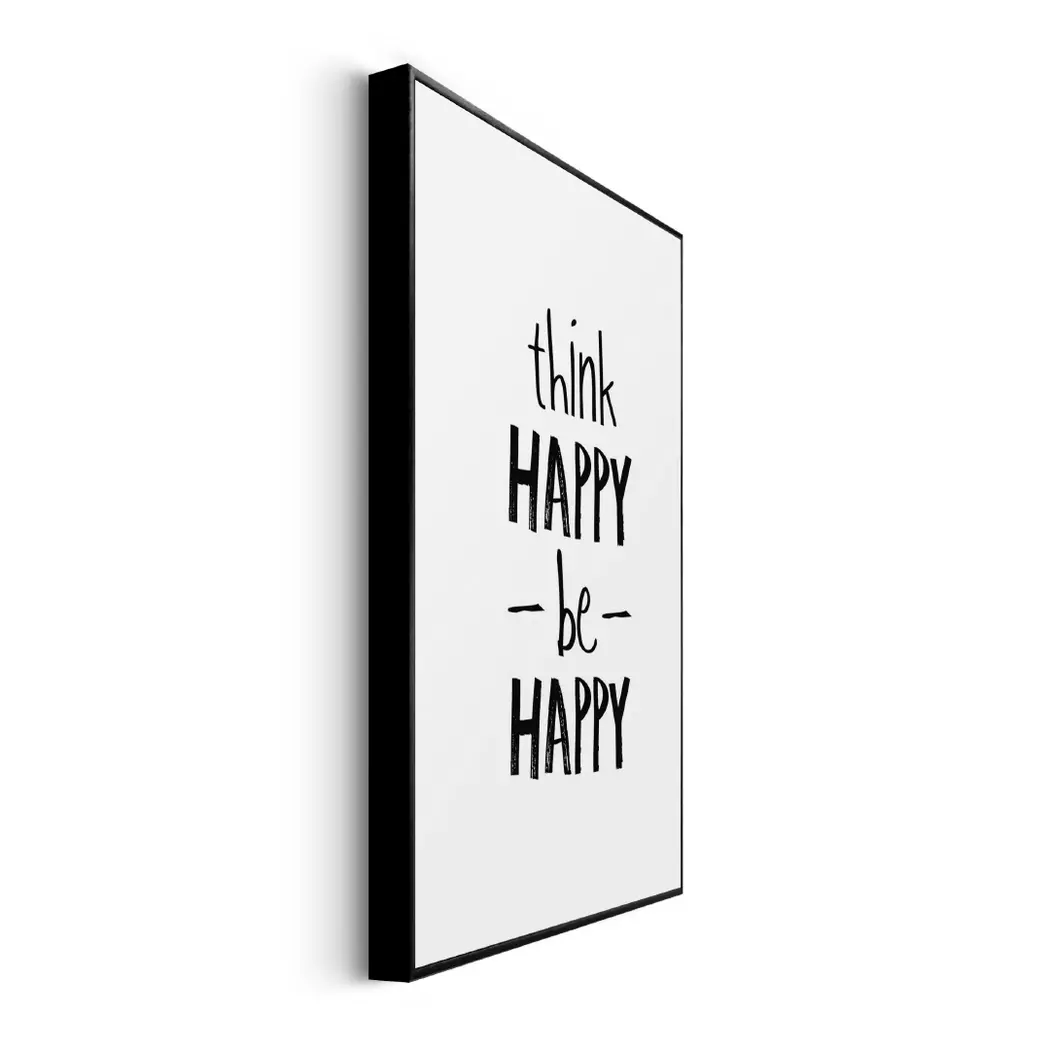 Wandbild 20 x 30 cm Think Happy