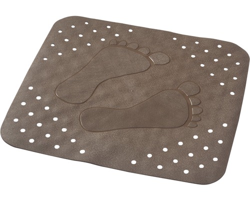 Douchemat RIDDER vlakke bodem 54 x 54 cm bruin