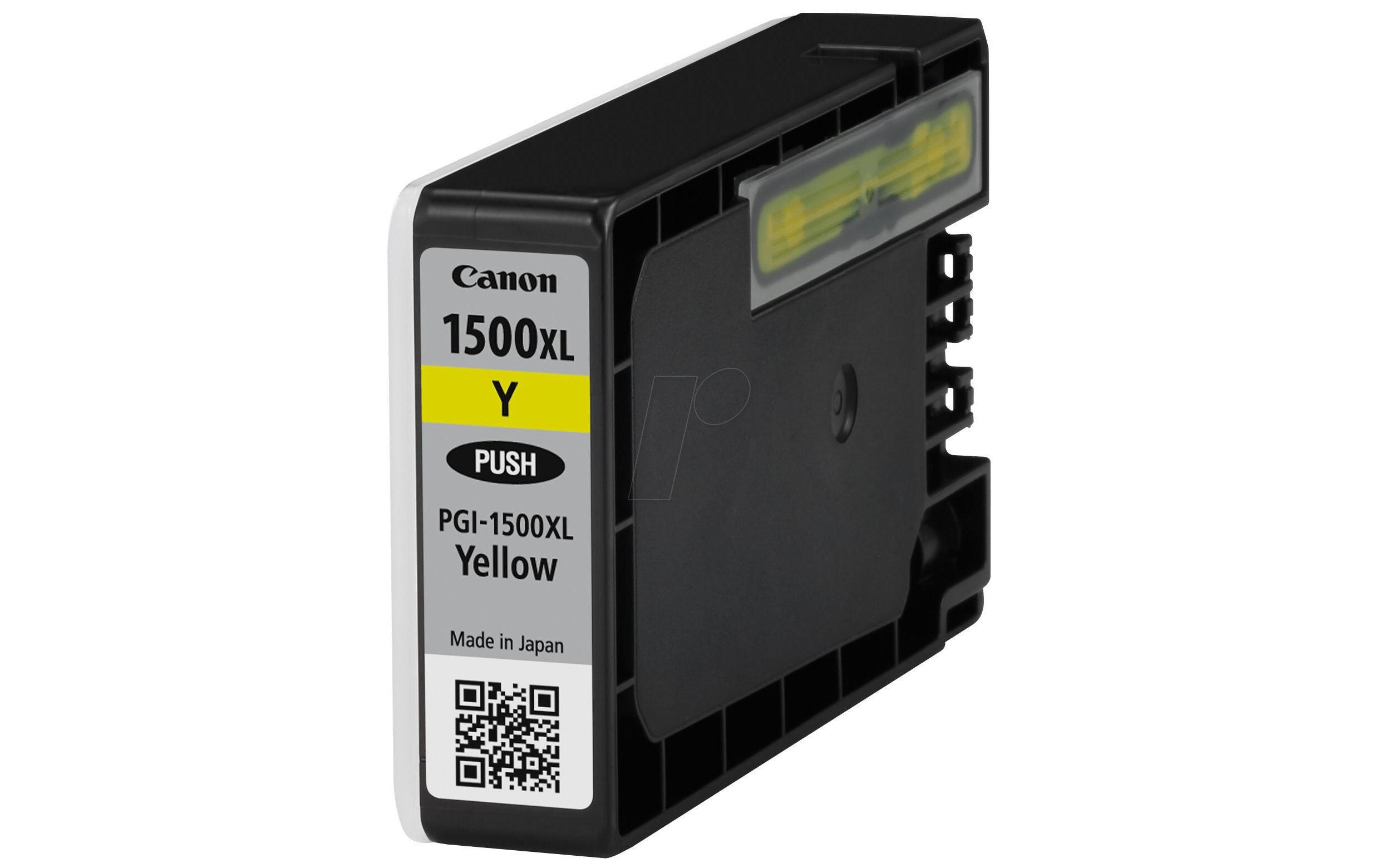 Tinte PGI-1500XL / 9195B001 YellowTinte, schwarz