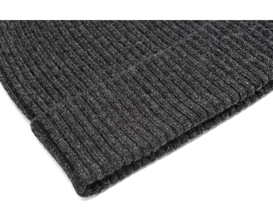 Bonnet laine homme Gris Anthracite Chiné - BENNETH