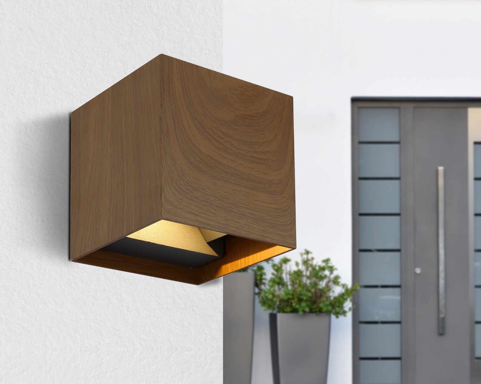 LED-Außenleuchte - naturfarben - 10 cm