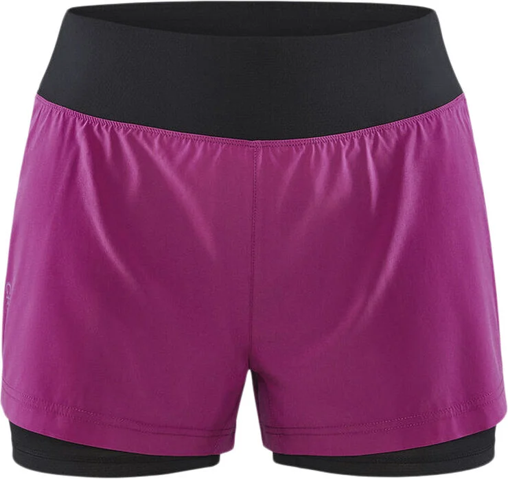 Craft ADV Essence 2-i-1 træningsshorts Lilla