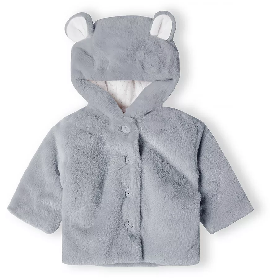 MINOTI Fellimitatjacke Grau
