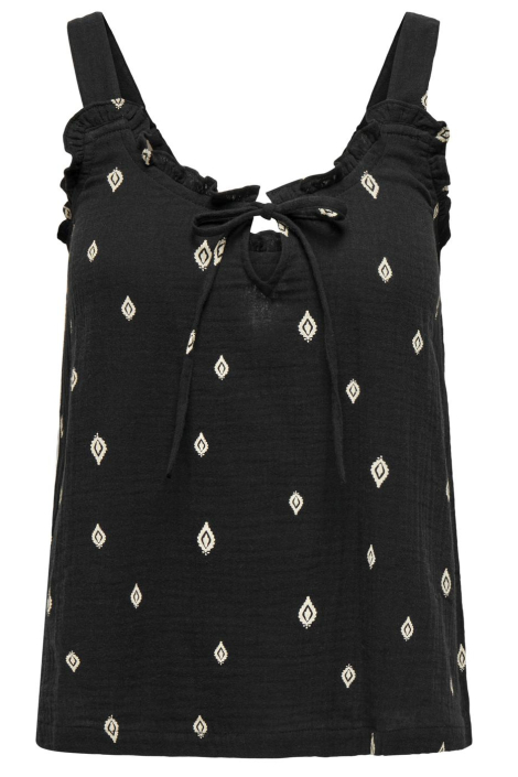 Only zwarte dames top