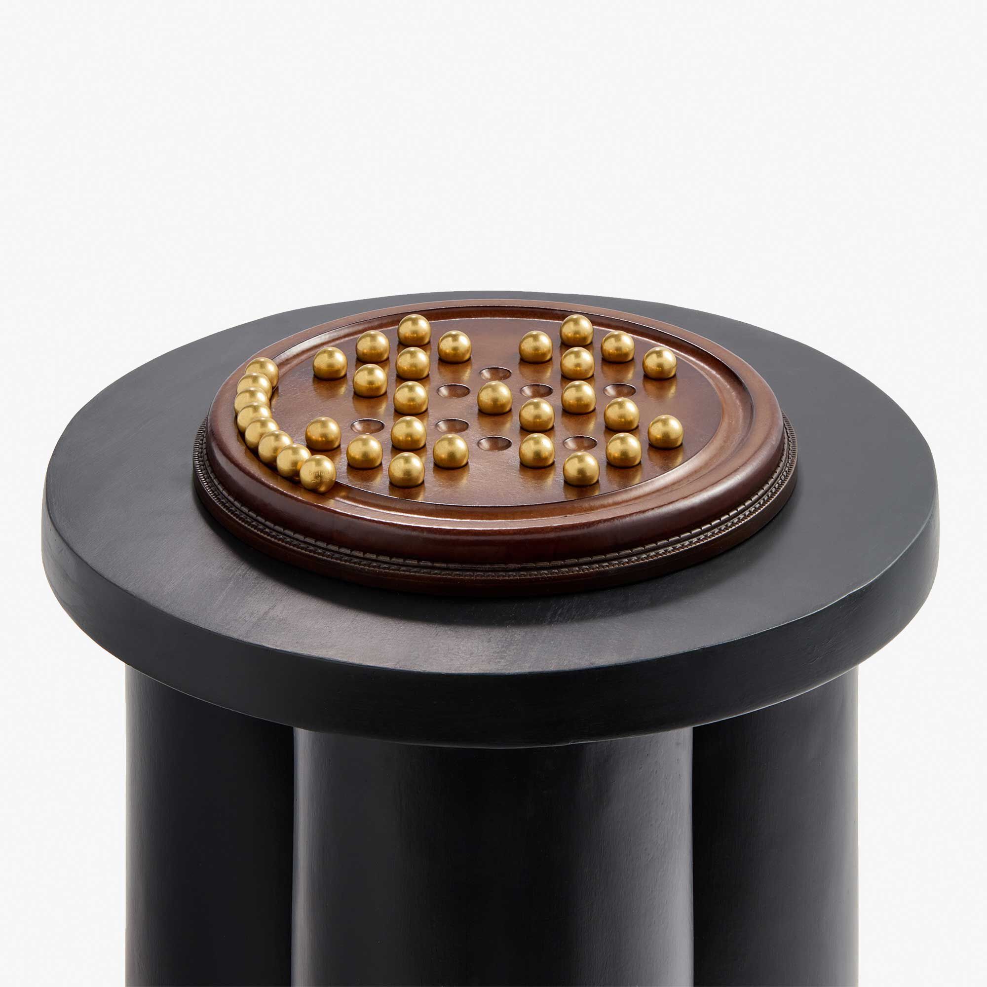 Jeu Du Solitaire En Cuir