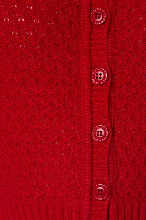 Mak Sweater Jennie vest in rood