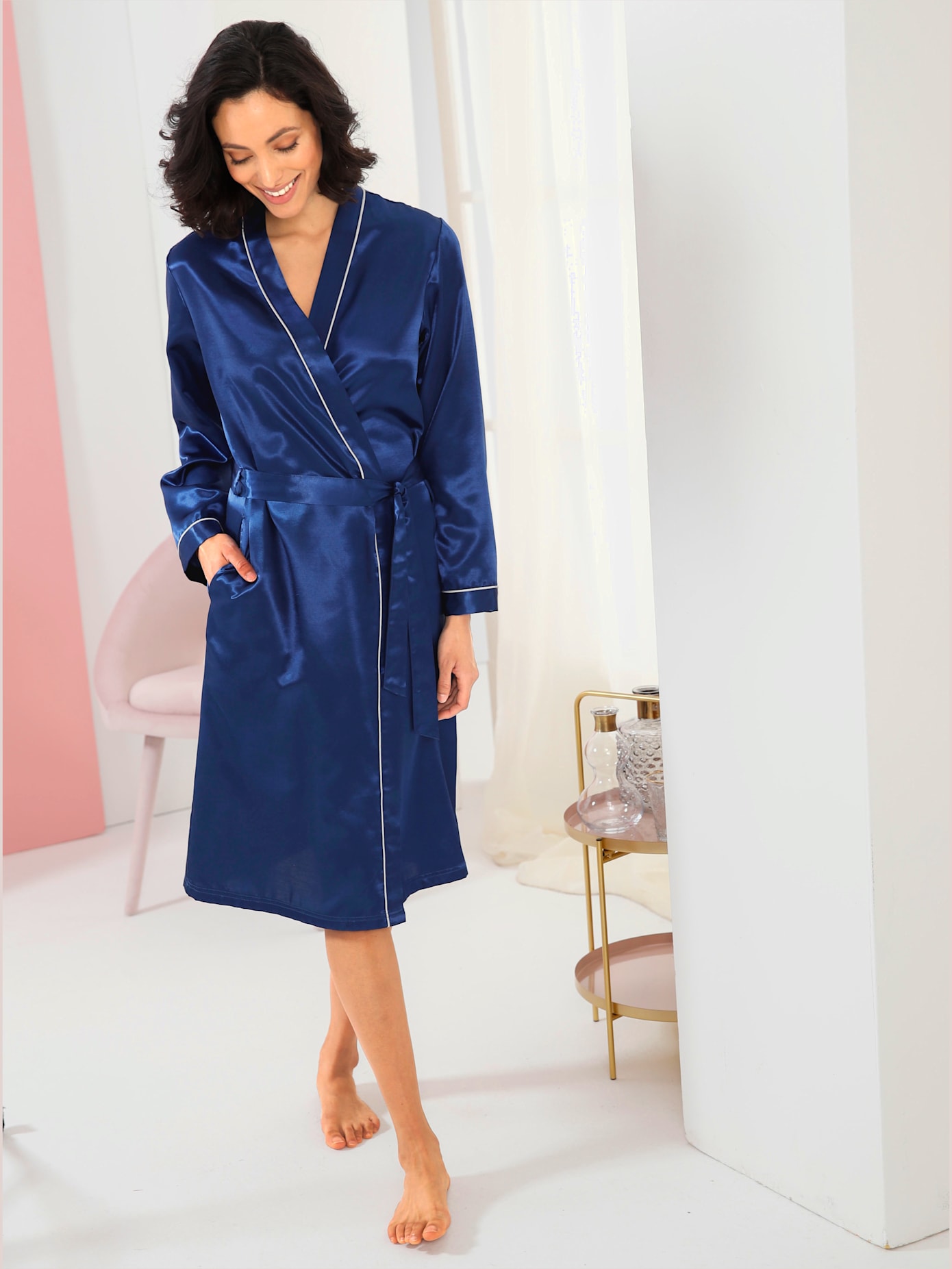 Robe de chambre satin
