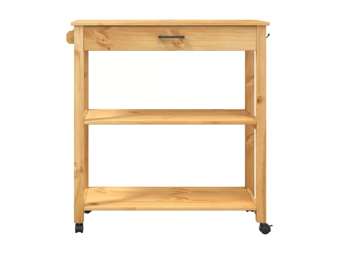 Chariot de cuisine MONZA 84x40x90 cm bois massif de pin
