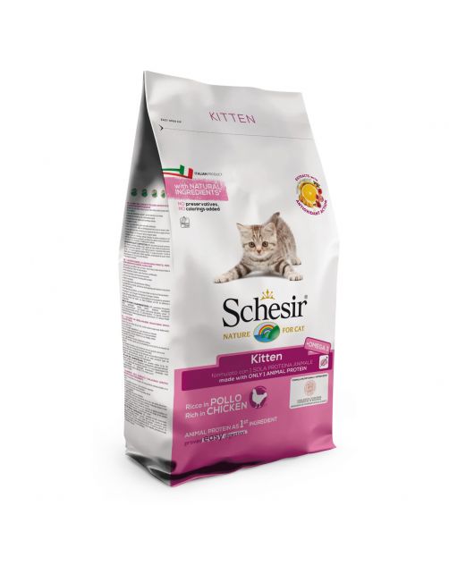 Schesir Cat Dry Kitten Kip - Kattenvoer