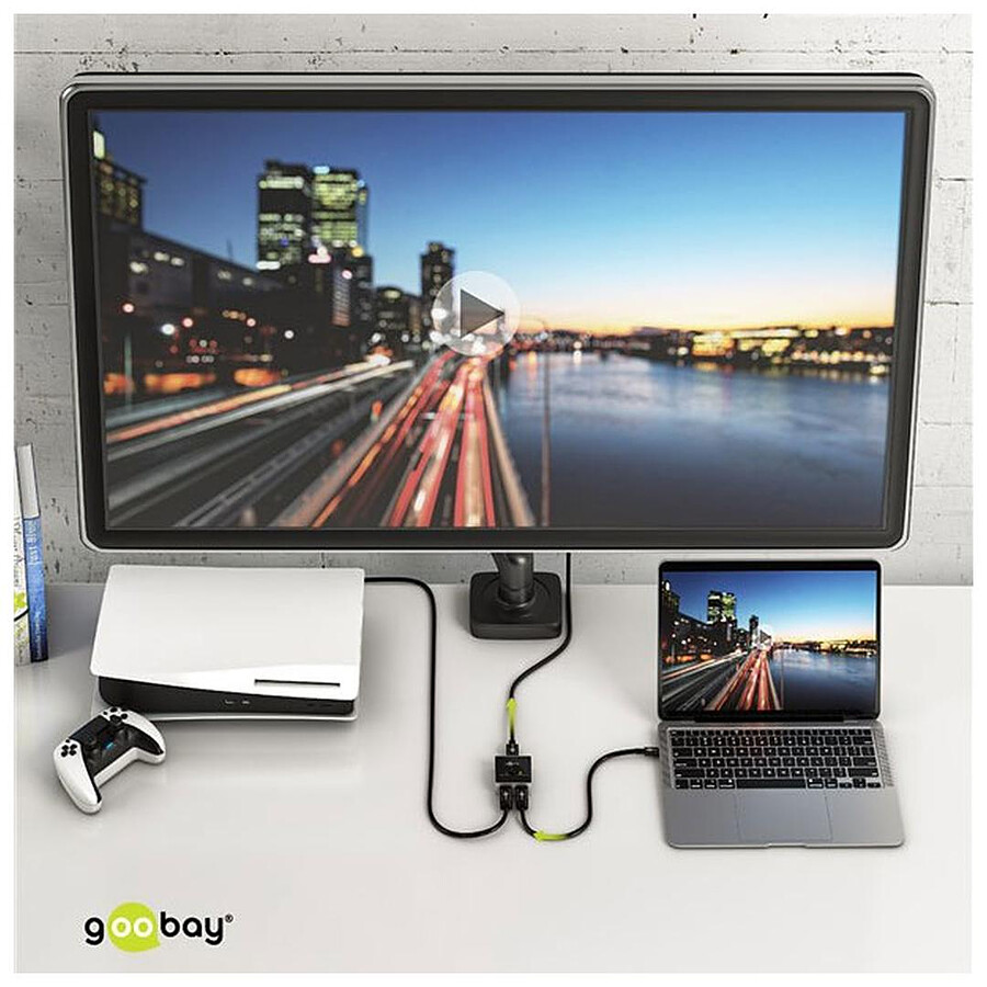 Goobay Switch HDMI manuel 2 vers 1