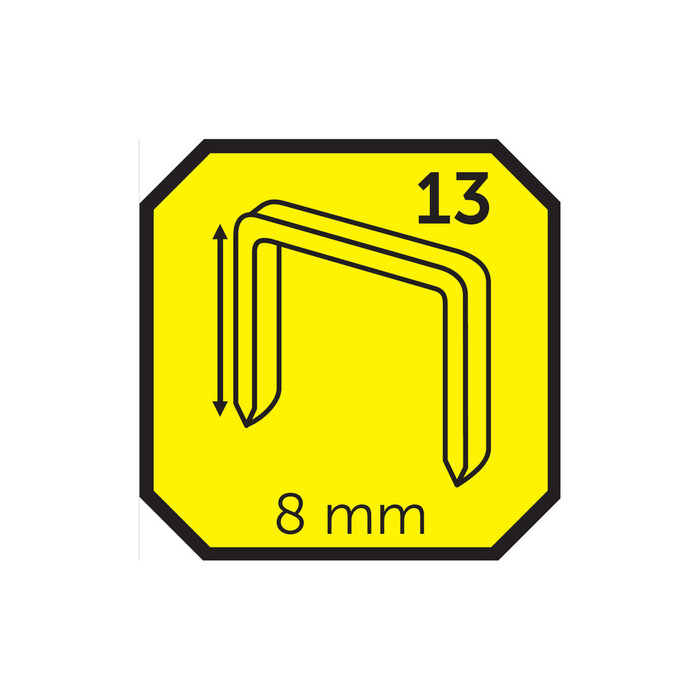 Hæfteklammer 8 mm nr. 13 1000 stk. - Probuilder