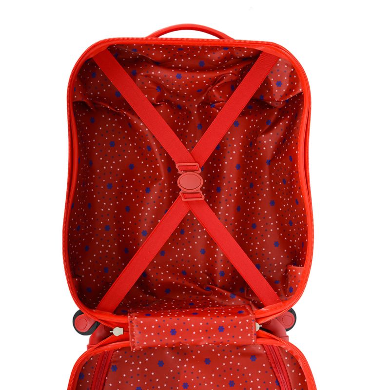 Valise cabine rigide Kid Robot dino 48 cm Bleu