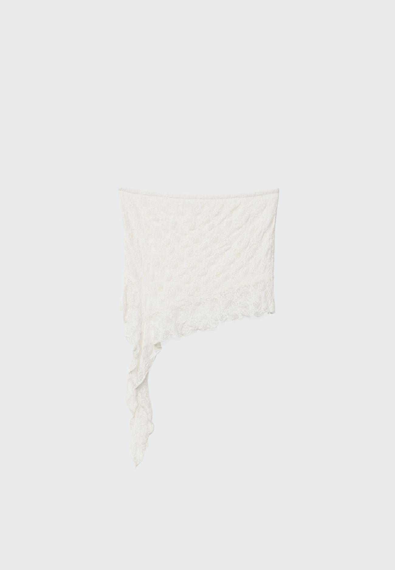 Top bandeau de renda com babados