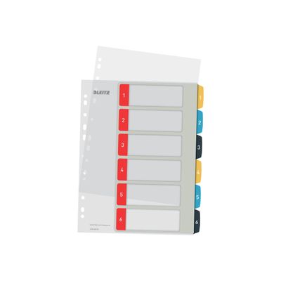 Leitz Cosy - Intercalaire 6 positions - couleurs assorties