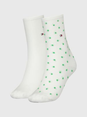 Pacote com 2 pares de meias clássicas de bolinhas