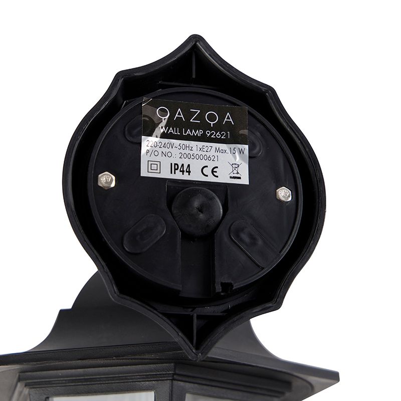 Klassieke buitenwandlamp zwart IP44 - New Haven