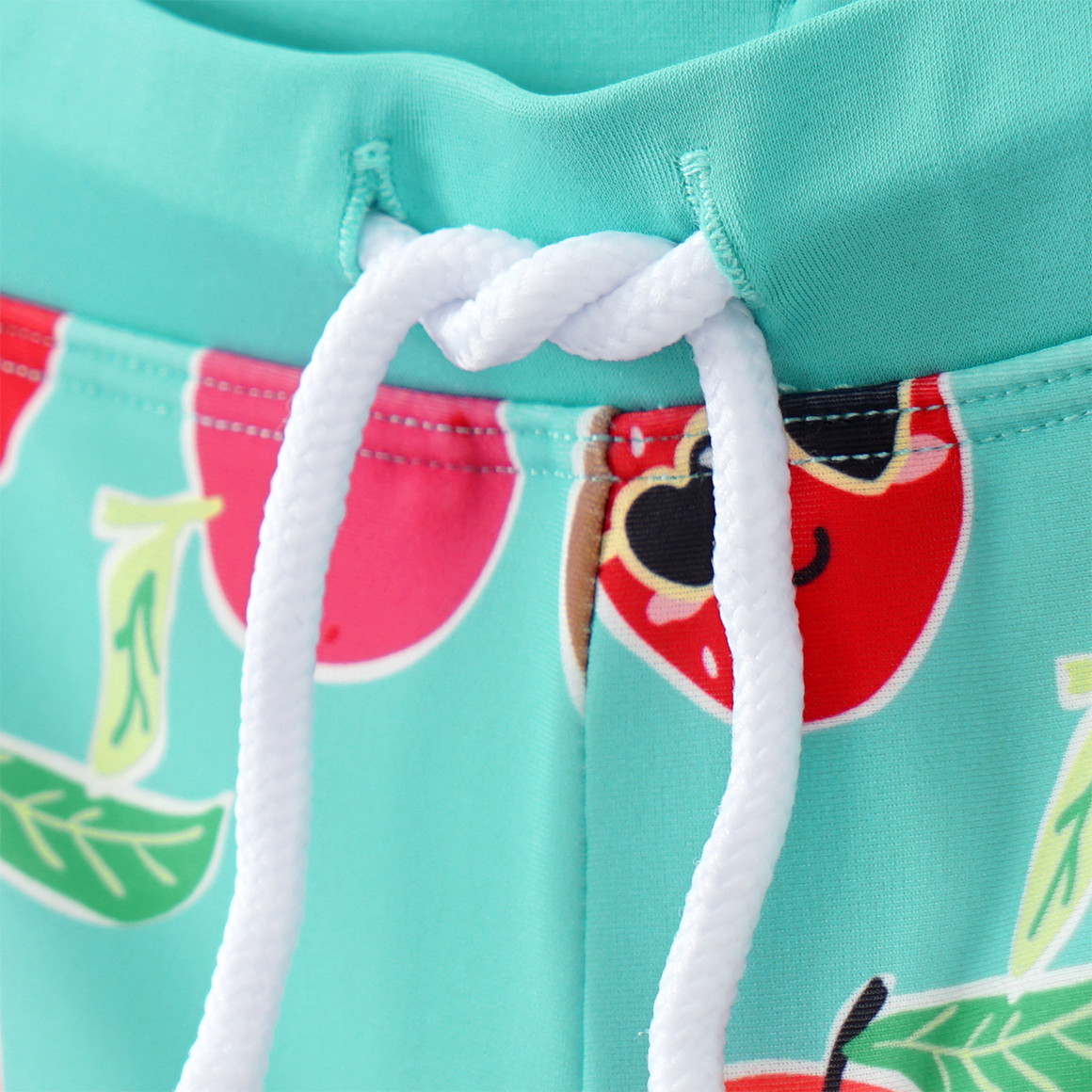 Famy Jungen Badehose mit Allover-Print helltürkis