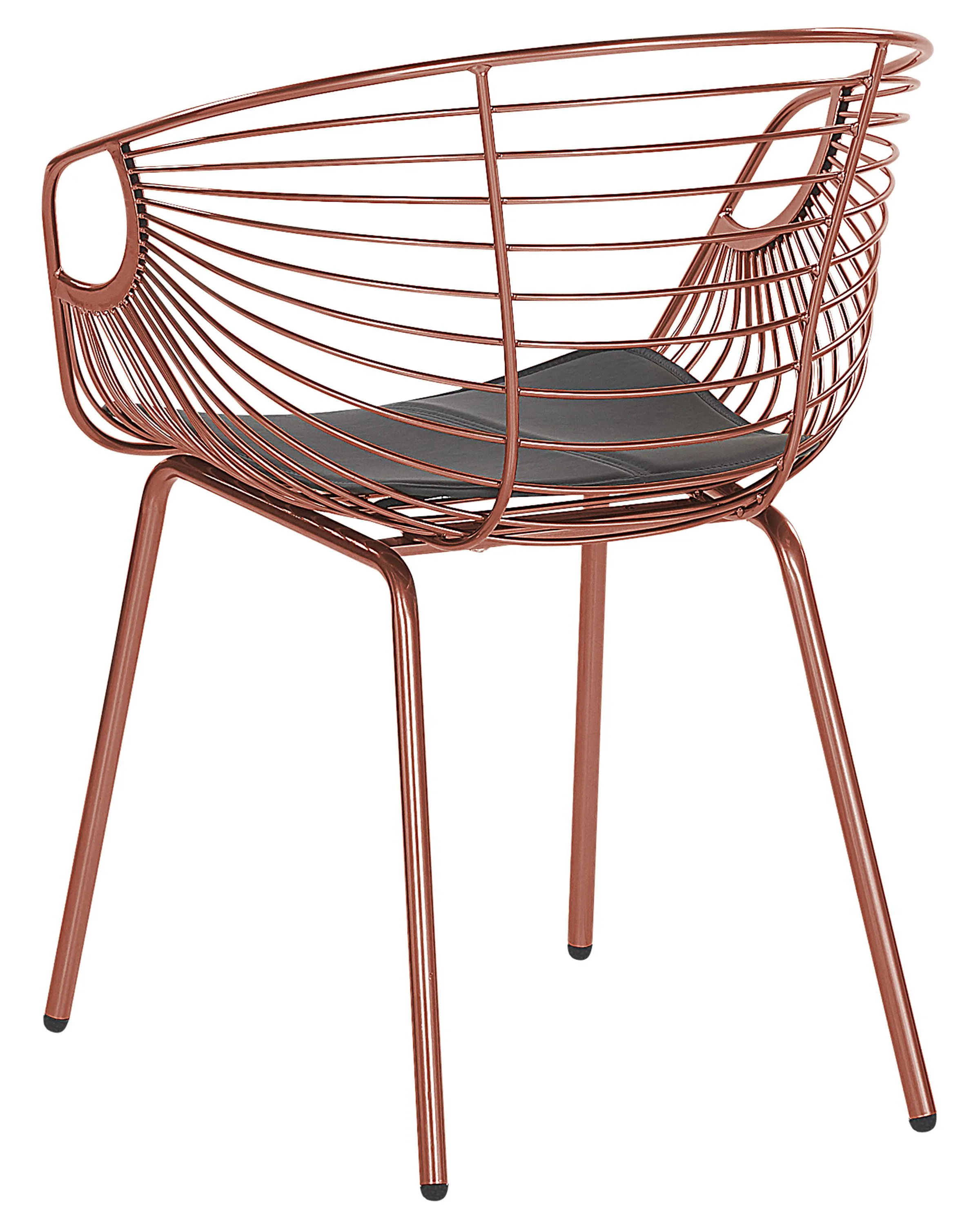 Set van 2 eetkamerstoelen HOBACK Metaal Koper