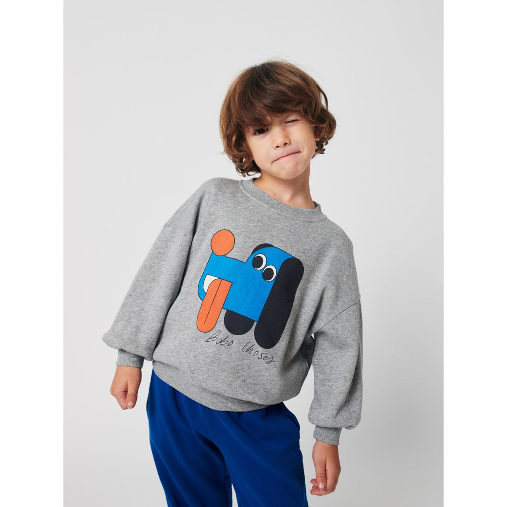 Køb Bobo Choses Heather Grey Doggy Mate Sweatshirt