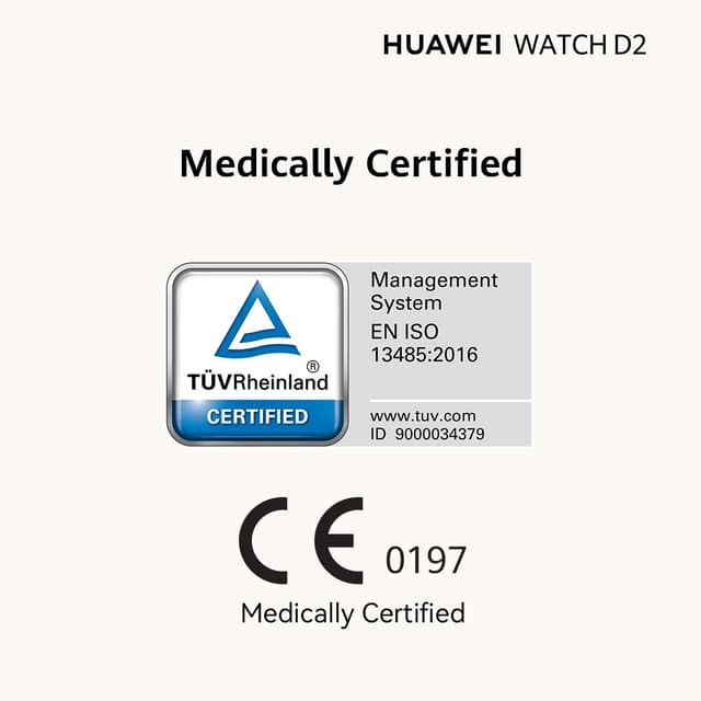 Huawei Watch D2 smartur (sort)
