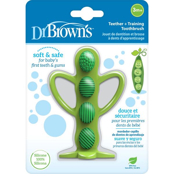 Dr. Browns Mordedor   Escova de Dentes de Treino Ervilha 3m