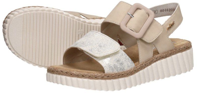 Rieker Sandalen Plat beige