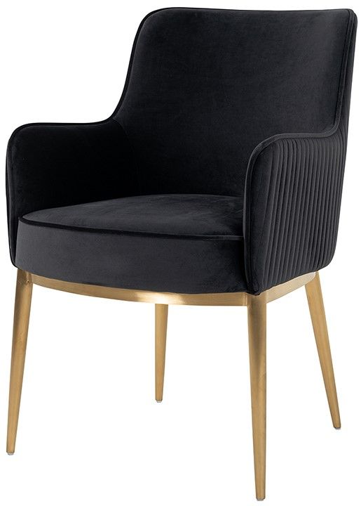 Eetkamerstoel 210837 Antraciet Velvet Breeze B59 x D65 x H86 cm