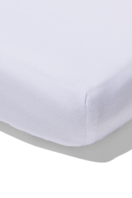 drap-housse surmatelas fendu 200x200 coton doux blanc
