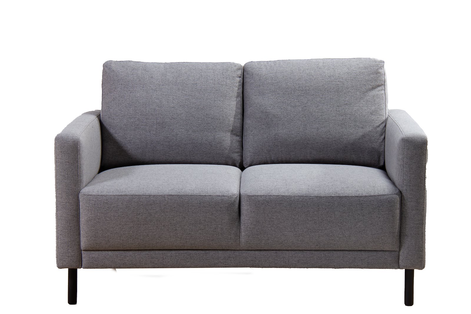 Billy 2-seter sofa 2-seter i tekstil Neve 85 lys grå med sorte ben.