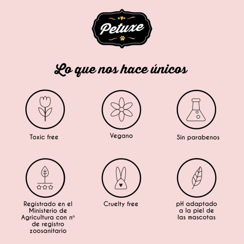 Petuxe condicionador vegano bifásico para animais de estimação