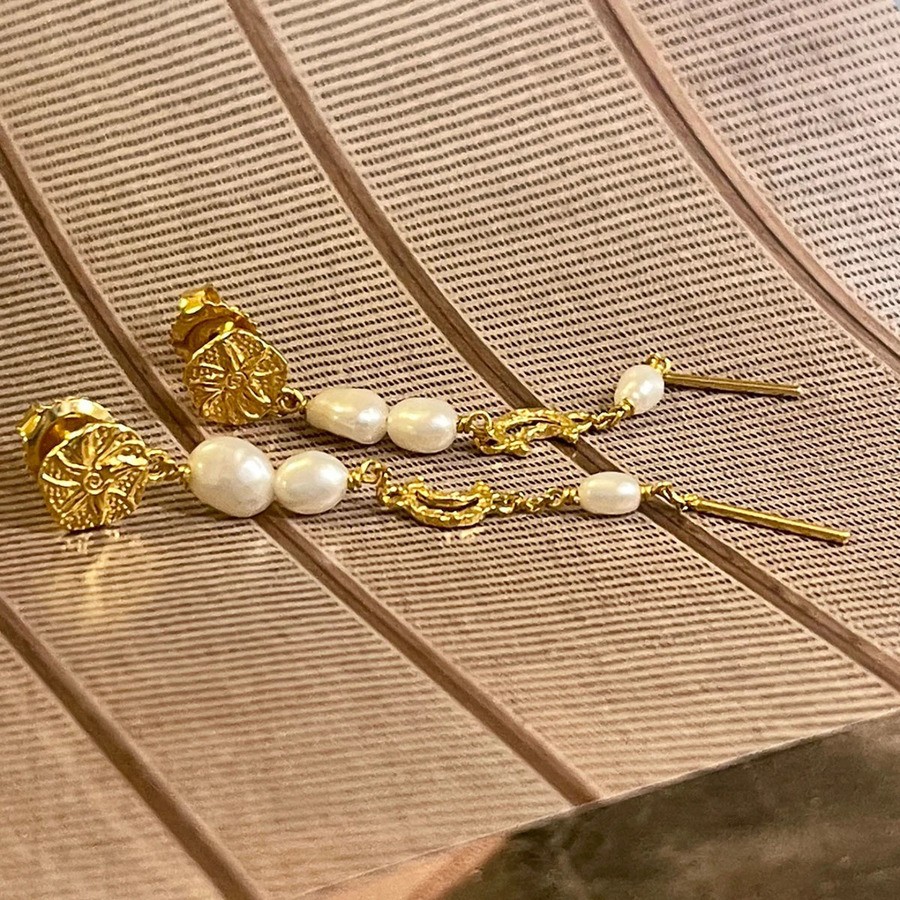 Sistie Marina Earstuds Gold Plated