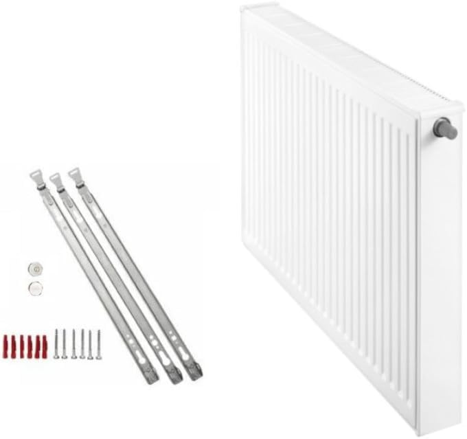 Buderus Logatrend Ventil-Flachheizkörper VC-Profil Typ 22 BH 600 vers. Längen + Halter (BL: 2000 mm)