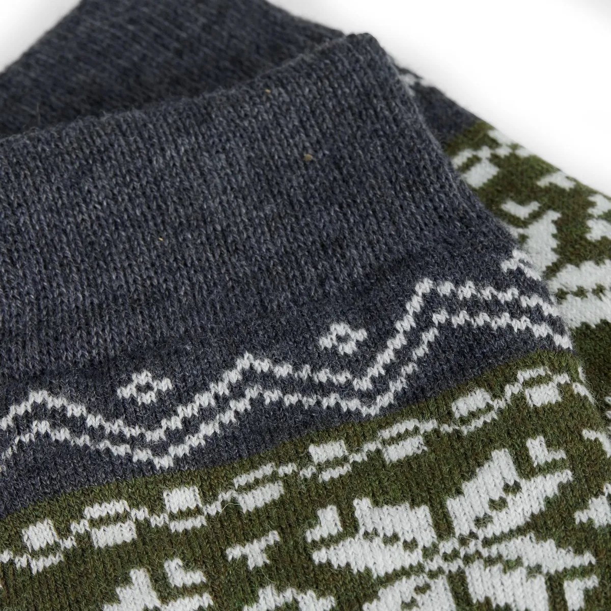 Gridarmor Heritage Merino Socks Green/Grey/White