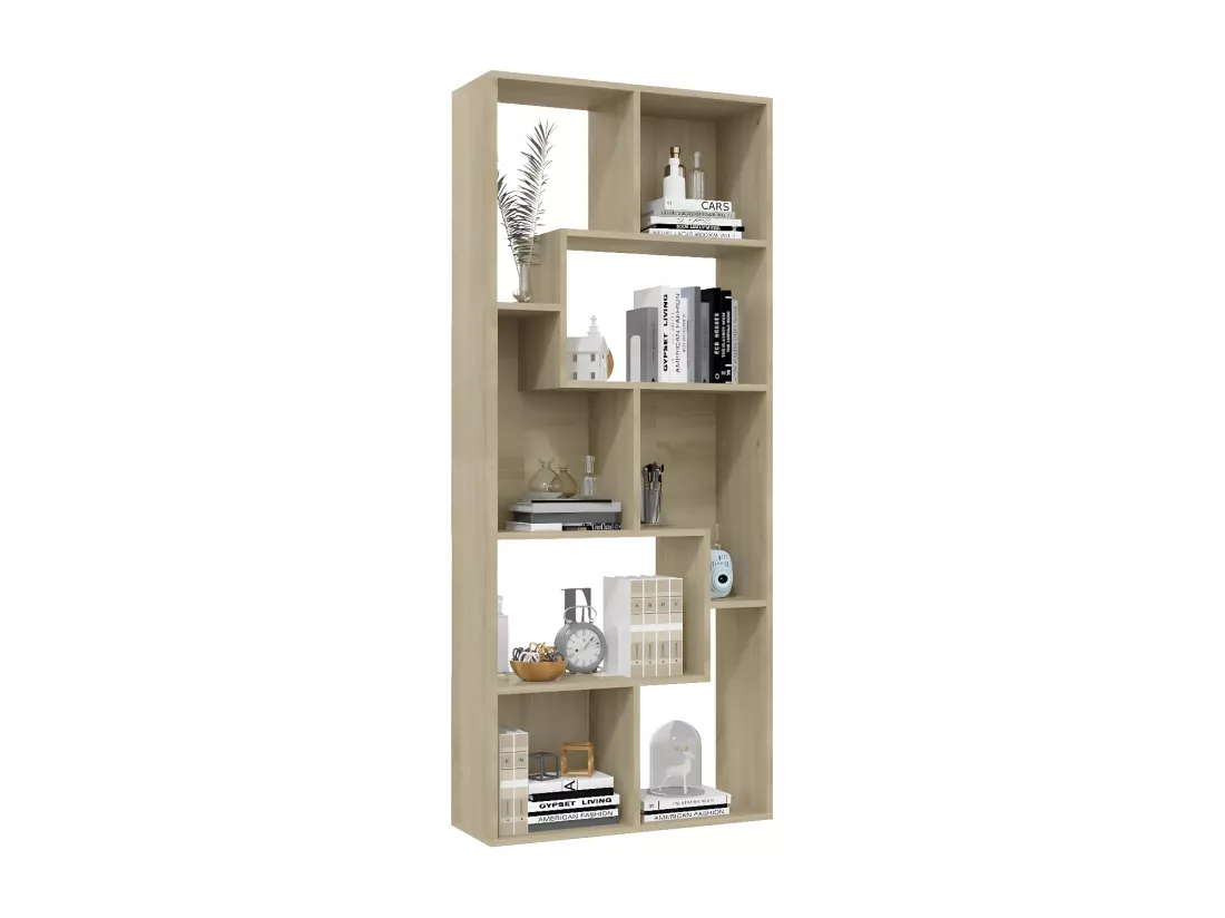 Bibliothèque Chêne sonoma 67x24x161 cm Aggloméré