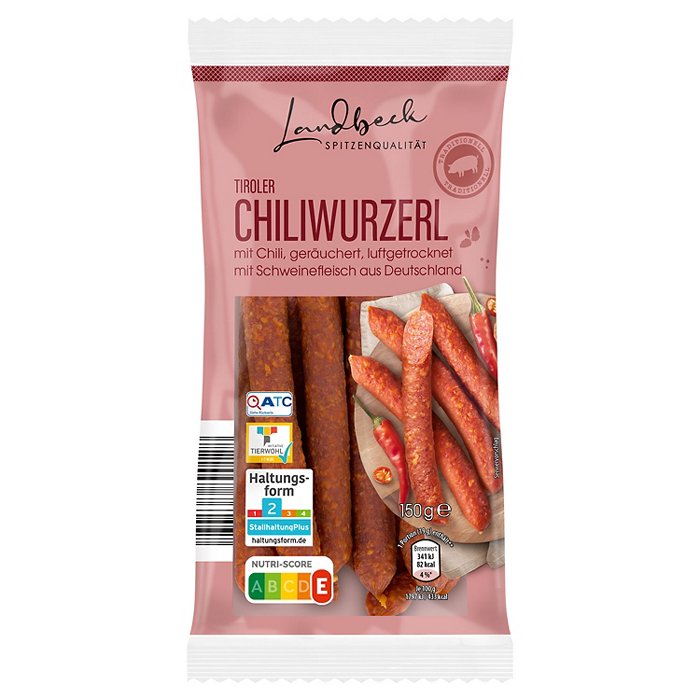 LANDBECK Tiroler Kaminwurzerl 150 g, Scharf