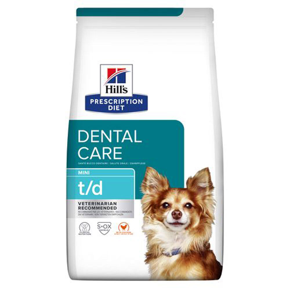 Hill's Prescription Diet t/d Mini Dental Care - Hondenvoer veterinair - 3 Kilogram - kip