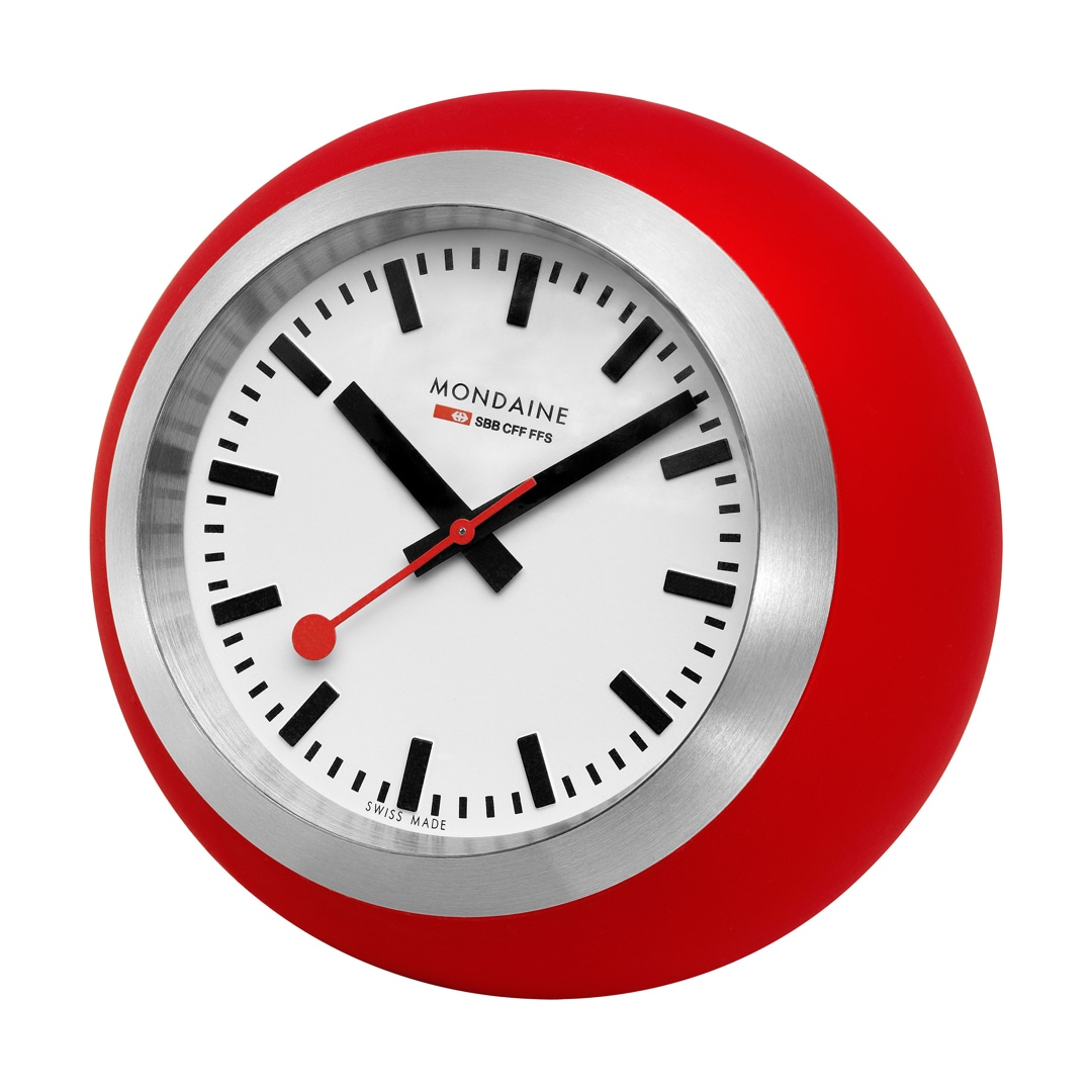 Mondaine Globe Tischuhr Red 60mm