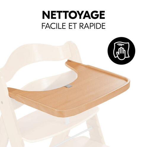 Tablette pour chaise haute Alpha+ - Bois - HAUCK