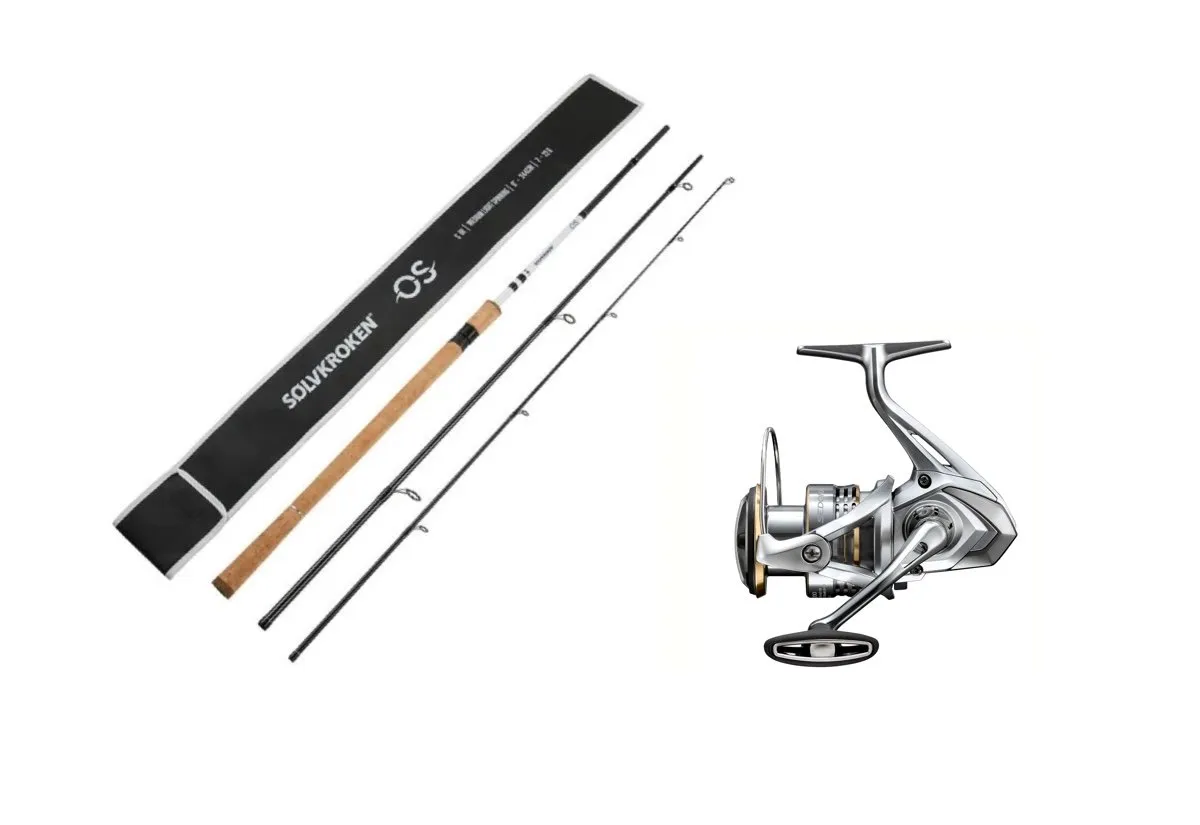 Sølvkroken SIII Os 244cm 10-30g/Shimano Sedona Fj C3000