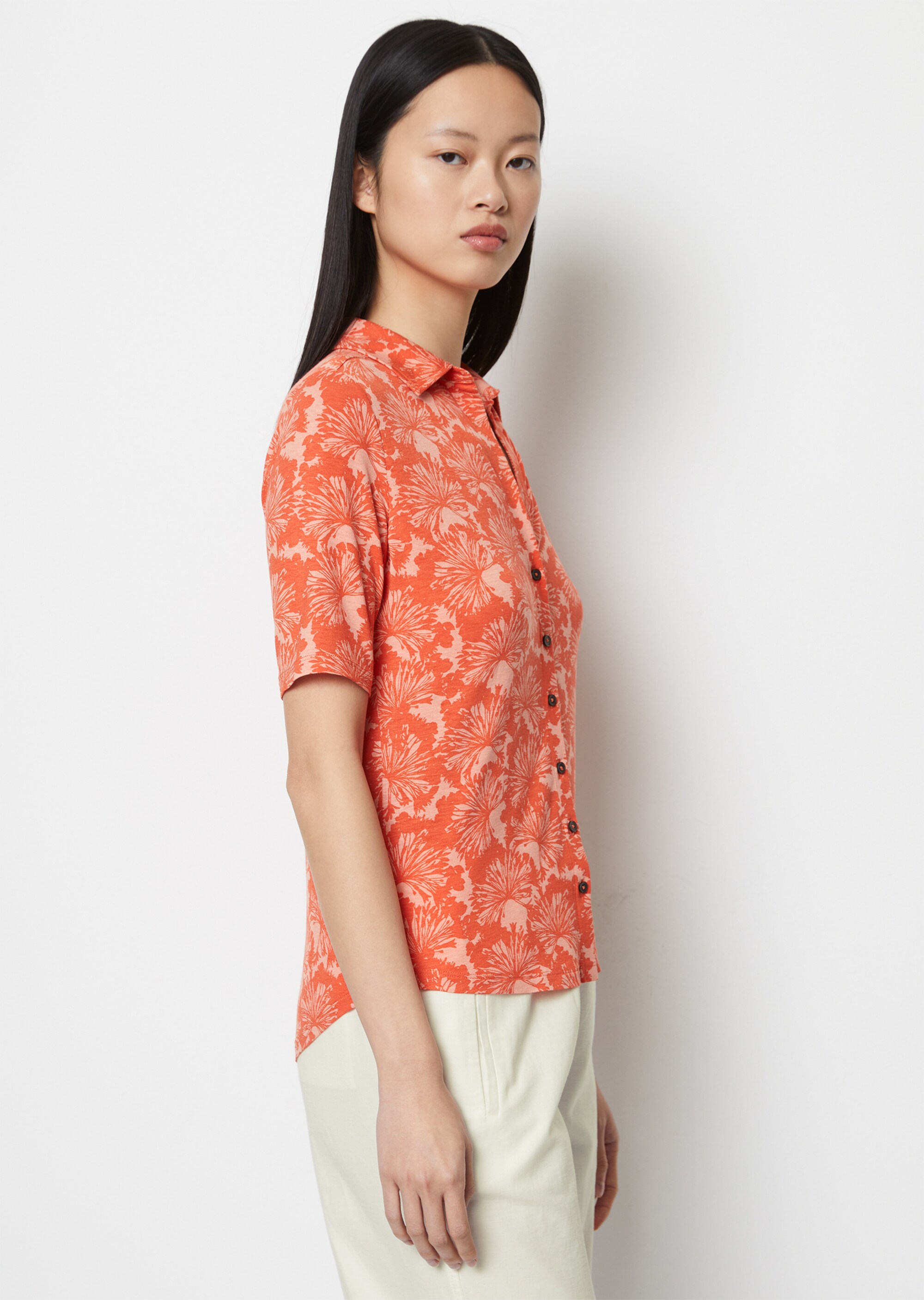 Jerseybluse regularaus LENZING™ ECOVERO™